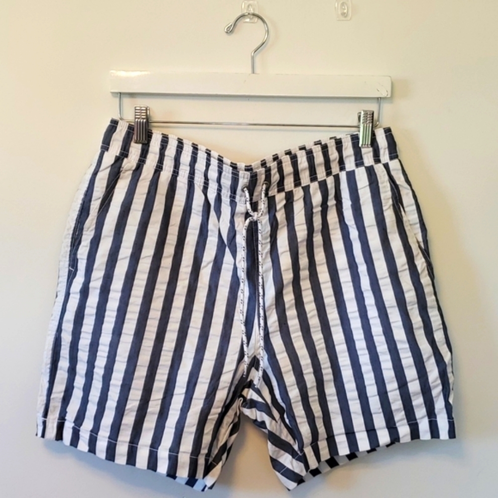 Janie & Jack Mens Swim Trunk Striped Shorts New